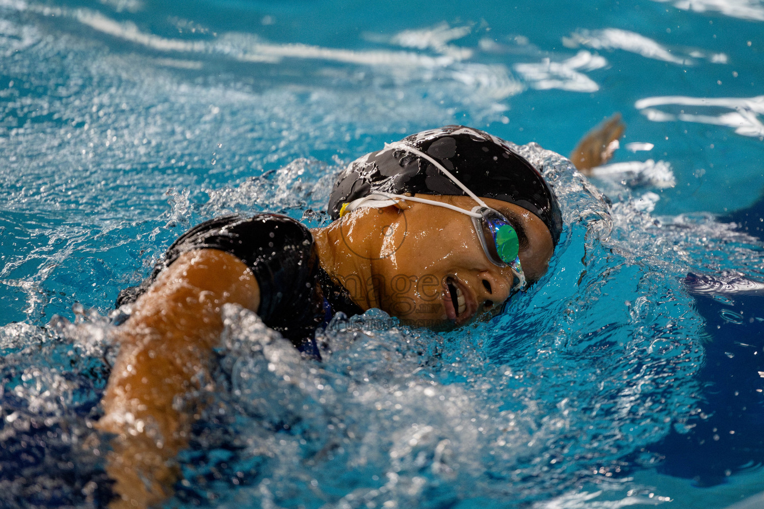 Day 4 of National Swimming Competition 2024 held in Hulhumale', Maldives on Monday, 16th December 2024. 
Photos: Hassan Simah / images.mv