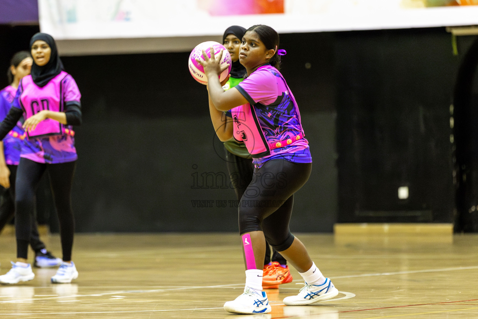 Fionti SA vs N Sports Academy in Day 6  of 3rd Netball Junior Championship, held at Social Center on Friday 24th January 2025 . Photos: Shuu Abdul Sattar / images.mv
