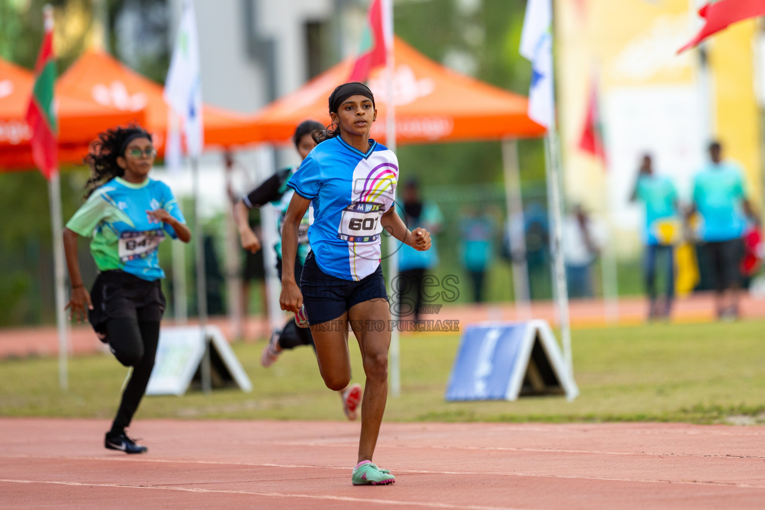 Day 1 of MWSC Interschool Athletics Championships 2024 held in Hulhumale Running Track, Hulhumale, Maldives on Saturday, 9th November 2024. Photos by: Ismail Thoriq / Images.mv