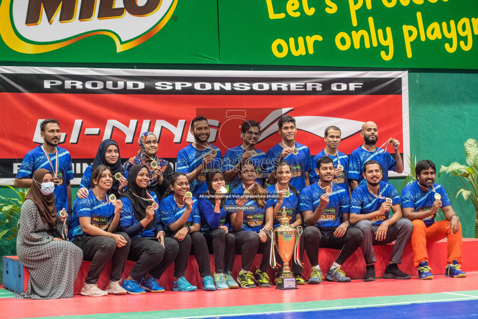 Final of Badminton association mixed group championship 2021 held in Male', Maldives Photos by Nausham Waheed