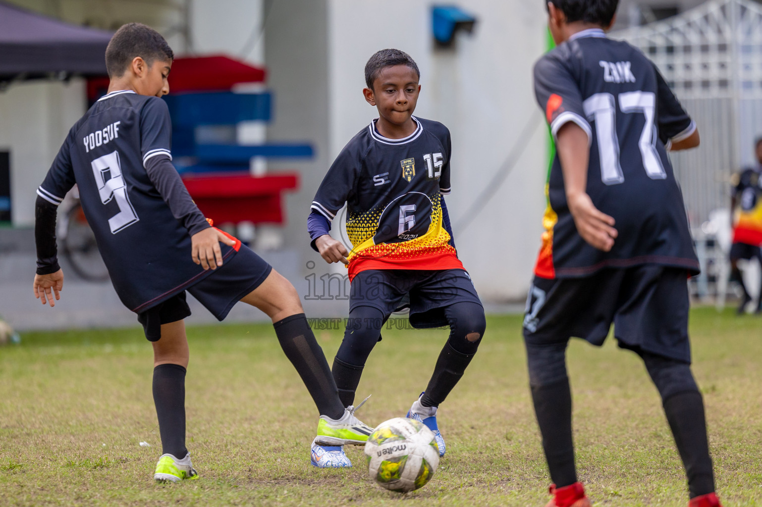 Day 1 of MILO Academy Championship 2024 - U12 was held at Henveiru Grounds in Male', Maldives on Thursday, 4th July 2024. Photos: Shuu Abdul Sattar / images.mv