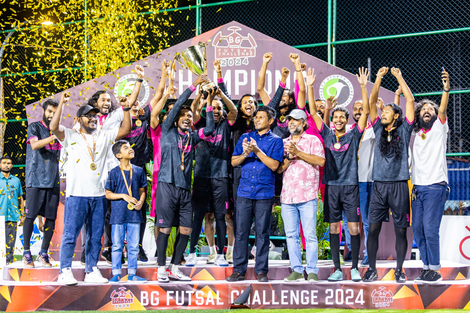 JJ Sports Club vs RDL in Finals of BG Futsal Challenge 2024 was held on Thursday , 4th April 2024, in Male', Maldives Photos: Nausham Waheed / images.mv