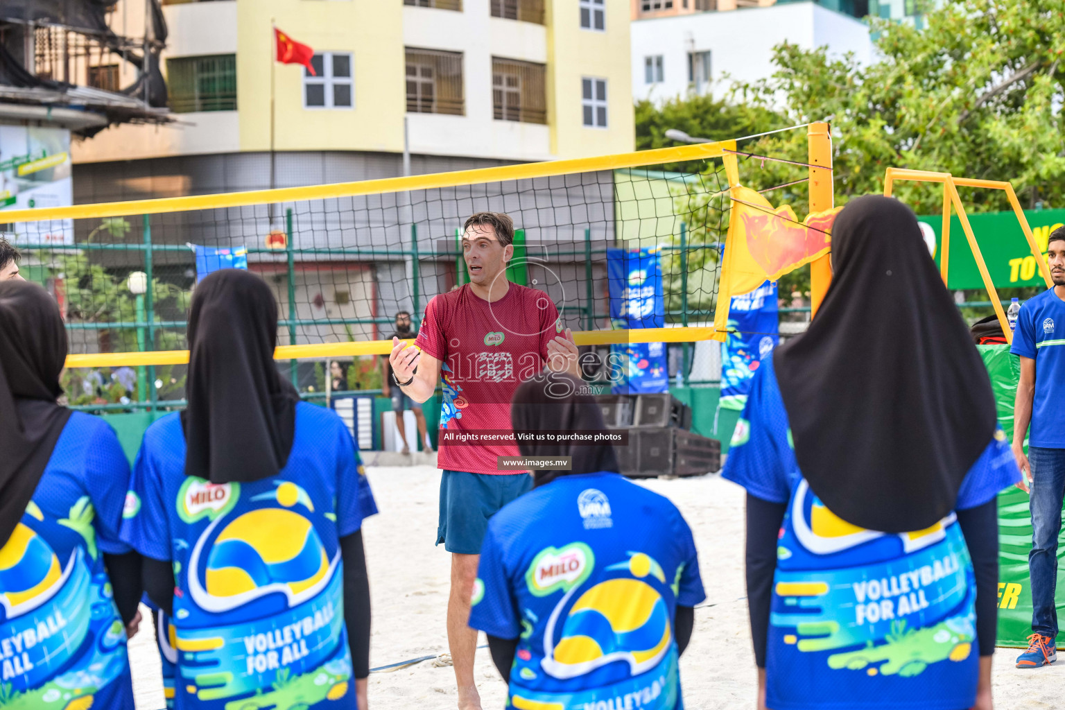 Vollyball players trainning session with Giba Photos by Nausham waheed