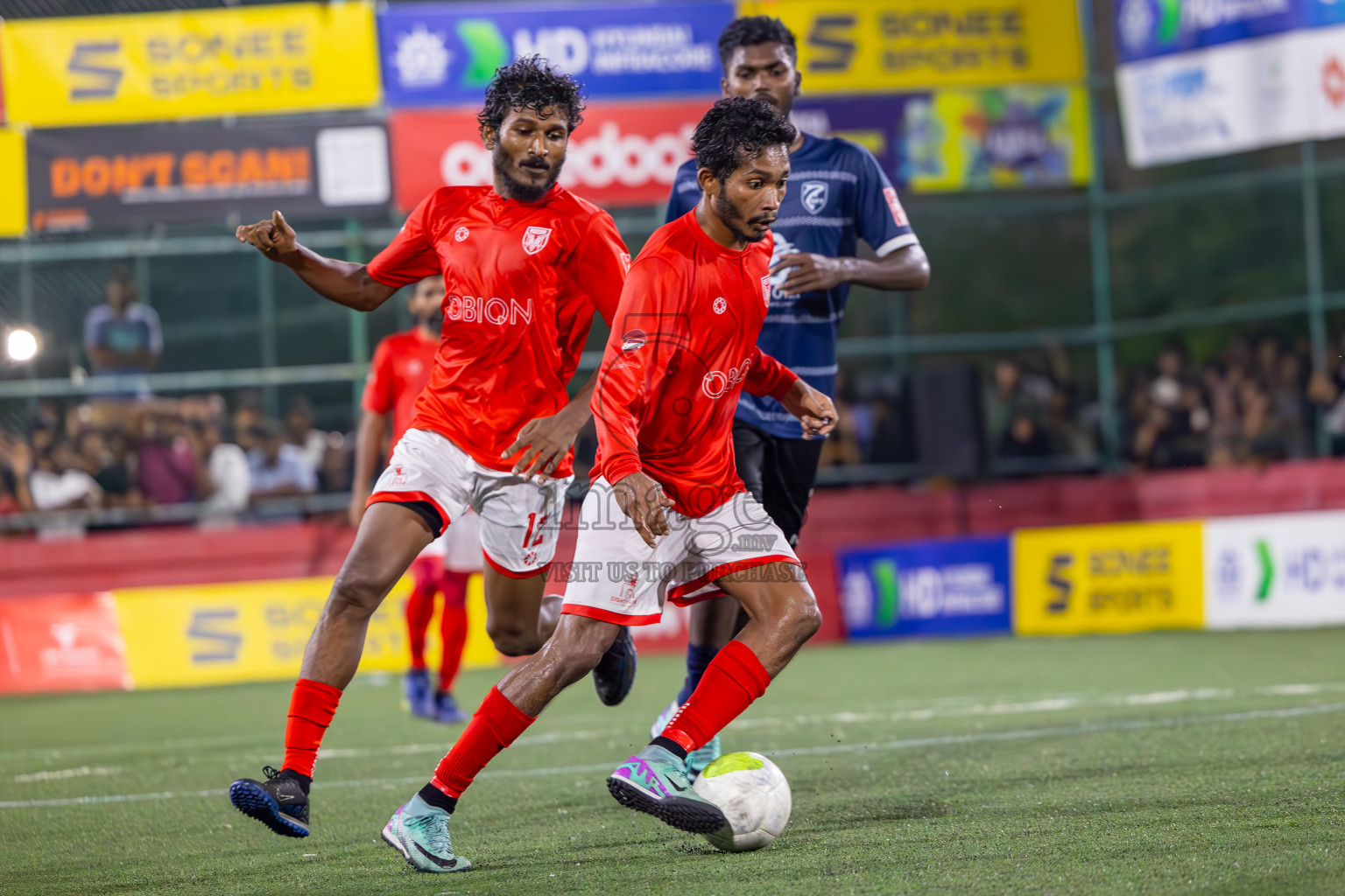 K Gaafaru vs B Eydhafushi in Semi Finals of Golden Futsal Challenge 2024 which was held on Friday, 1st March 2024, in Hulhumale', Maldives.
Photos: Ismail Thoriq / images.mv