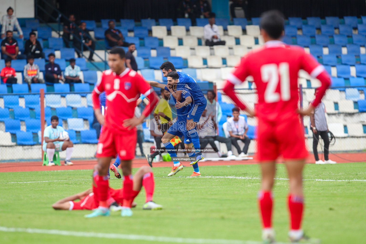 Kuwait vs Nepal in the opening match of SAFF Championship 2023 held in Sree Kanteerava Stadium, Bengaluru, India, on Wednesday, 21st June 2023. Photos: Nausham Waheed / images.mv