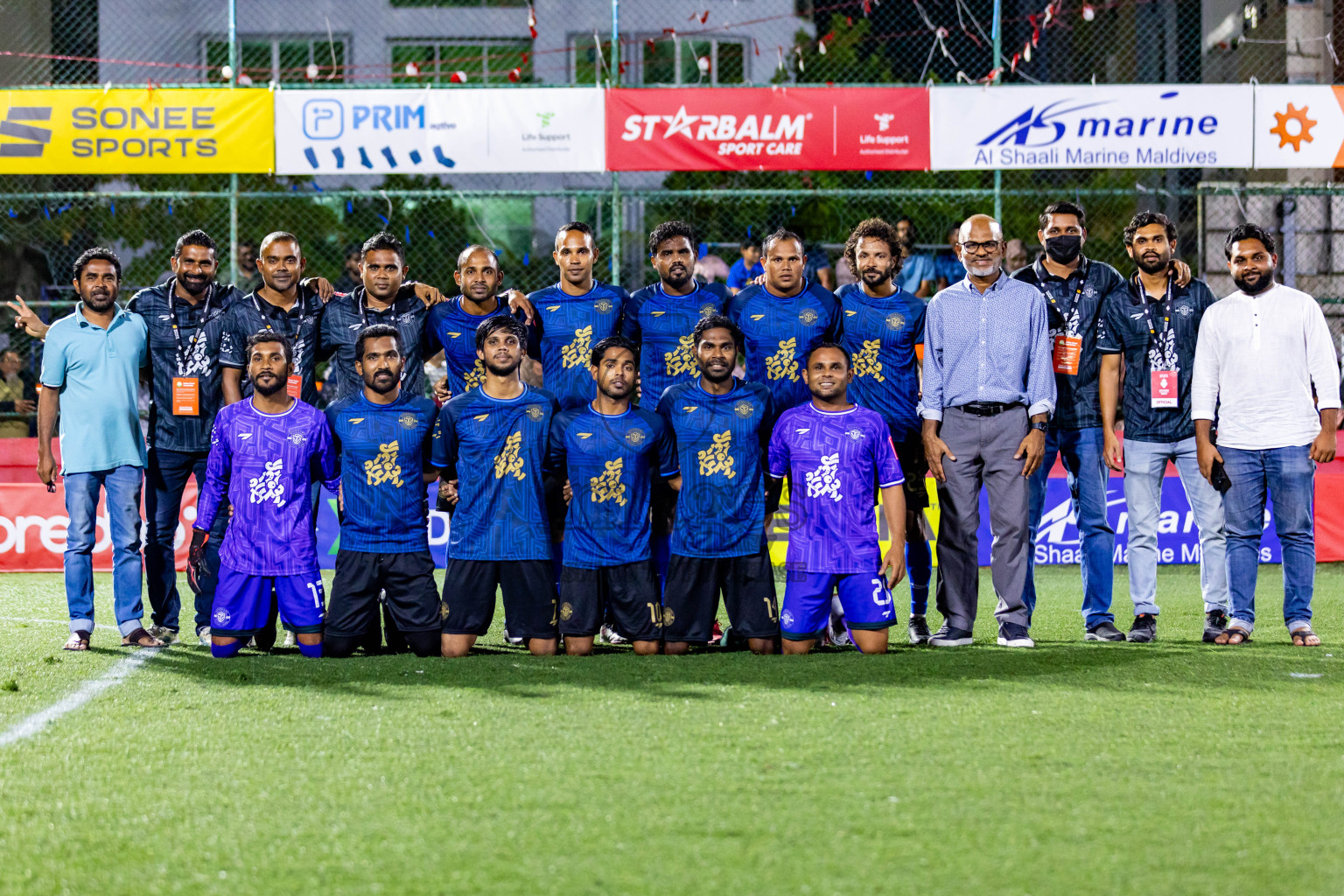 M Dhiggaru VS M Muli in Day 25 of Golden Futsal Challenge 2024 was held on Thursday , 8th February 2024 in Hulhumale', Maldives Photos: Nausham Waheed / images.mv