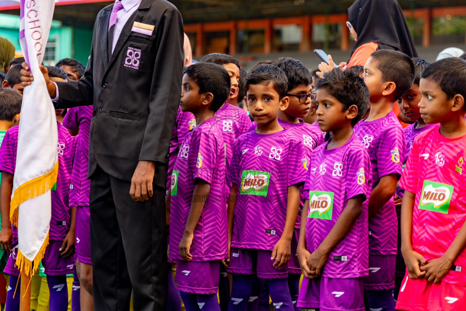 Day 2 of MILO Kids Football Fiesta was held at National Stadium in Male', Maldives on Saturday, 24th February 2024.