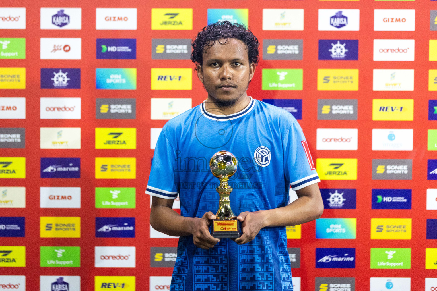 GA Gemanafushi vs GA Maamendhoo in Day 19 of Golden Futsal Challenge 2024 was held on Friday, 2nd February 2024 in Hulhumale', Maldives Photos: Nausham Waheed / images.mv