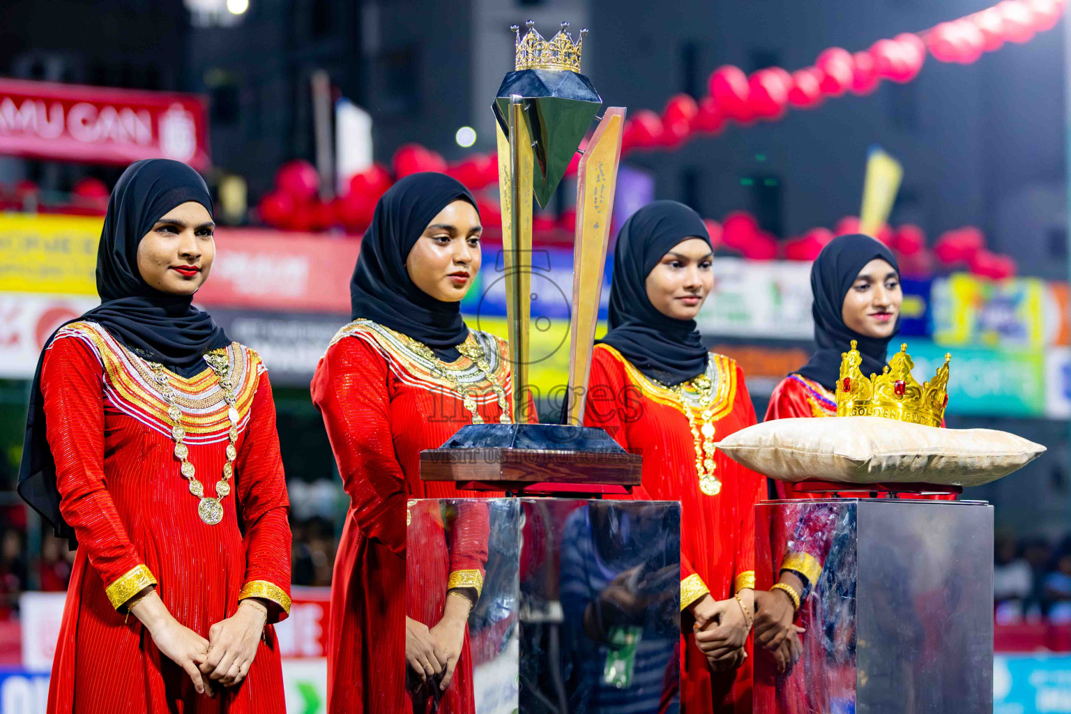 L. Gan VS B. Eydhafushi in the Finals of Golden Futsal Challenge 2024 which was held on Thursday, 7th March 2024, in Hulhumale', Maldives. 
Photos: Hassan Simah / images.mv