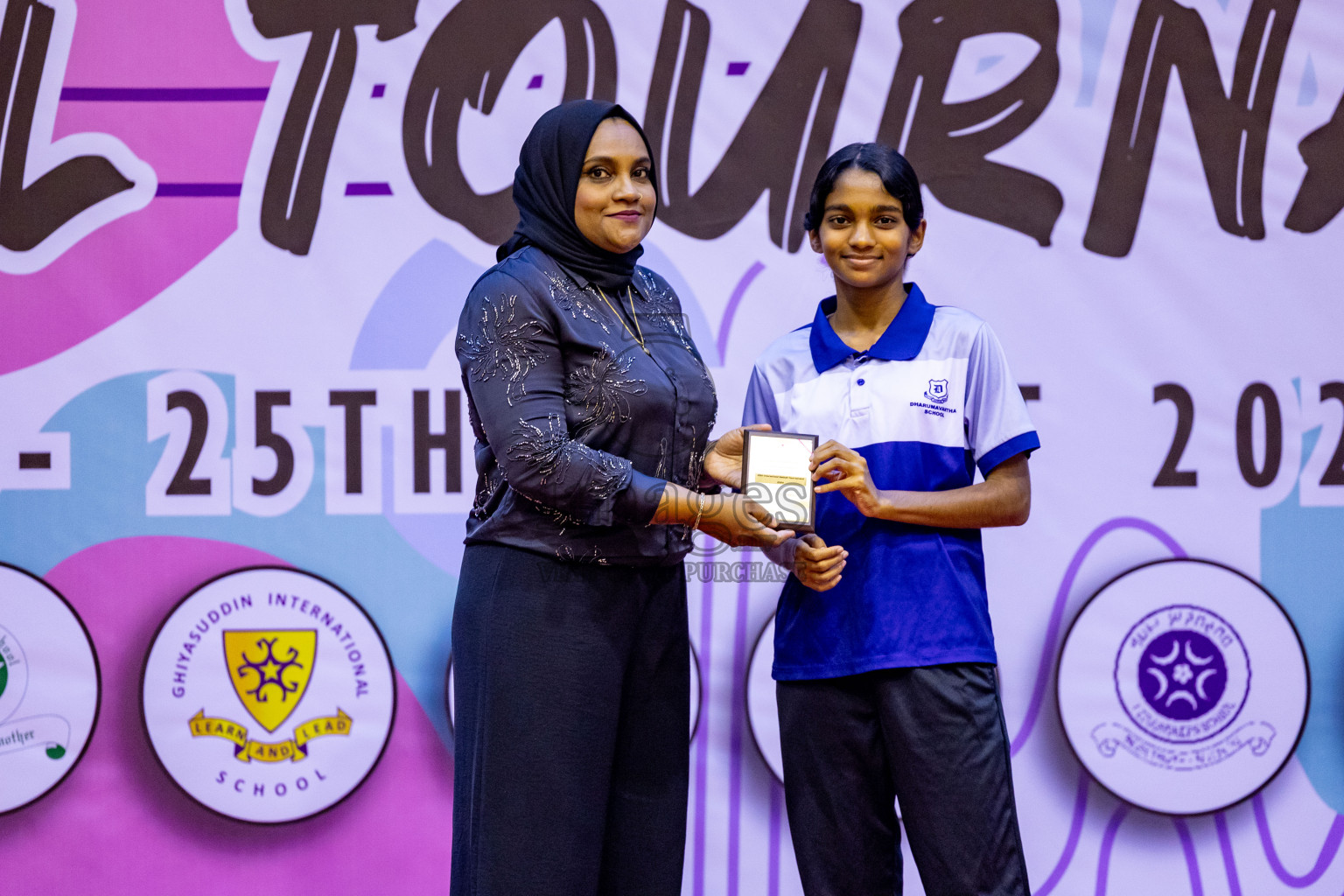 Closing Ceremony of Inter-school Netball Tournament held in Social Center at Male', Maldives on Monday, 26th August 2024. Photos: Hassan Simah / images.mv