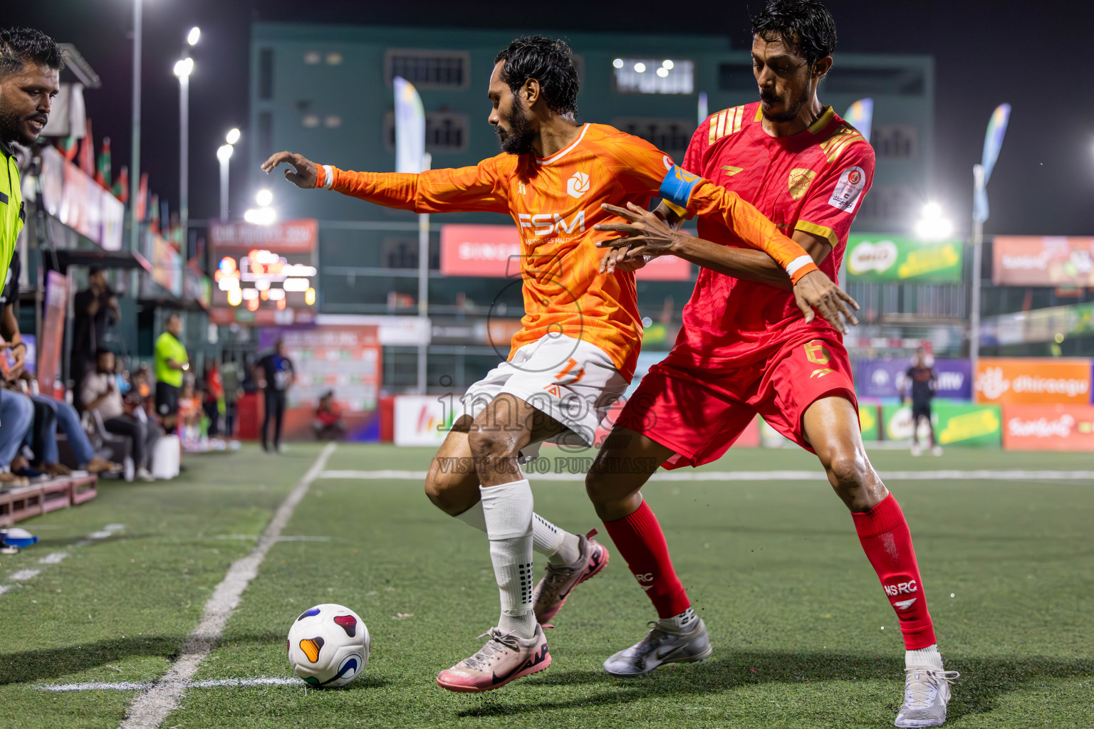 FSM vs Maldivian in Round of 16 of Club Maldives Cup 2024 held in Rehendi Futsal Ground, Hulhumale', Maldives on Monday, 7th October 2024. Photos: Ismail Thoriq / images.mv