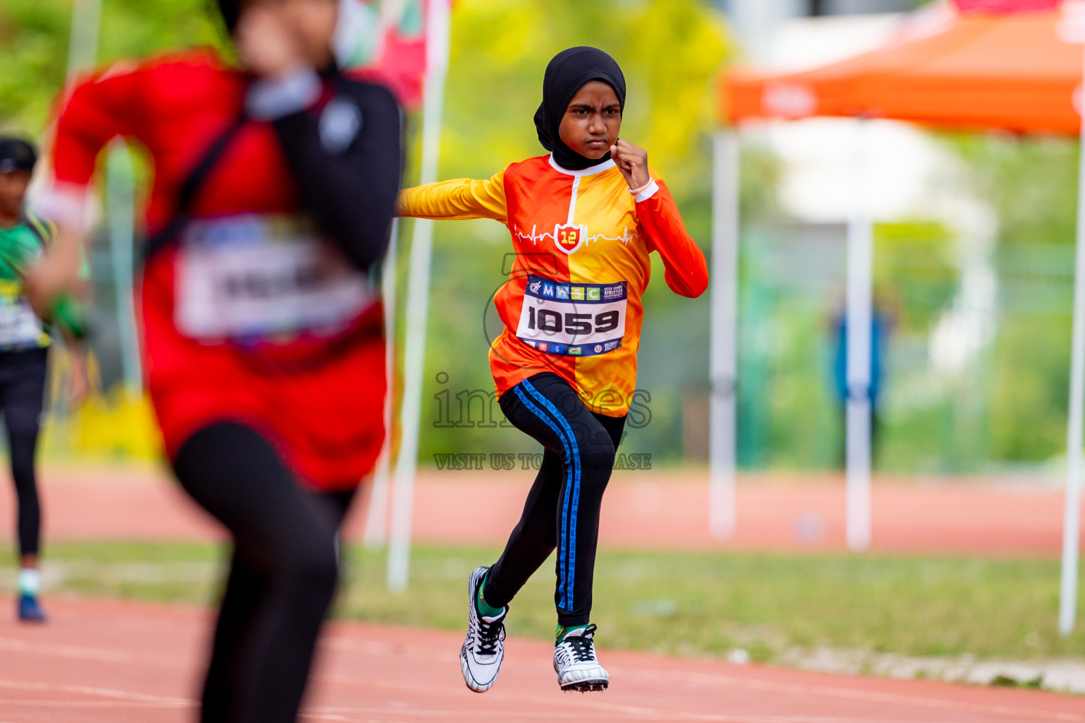 Day 6 of MWSC Interschool Athletics Championships 2024 held in Hulhumale Running Track, Hulhumale, Maldives on Thursday, 14th November 2024. Photos by: Nausham Waheed / Images.mv