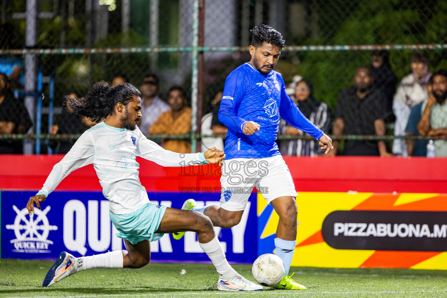ADh Mahibadhoo vs ADh Omadhoo in Day 15 of Golden Futsal Challenge 2025 was held on Sunday, 19th January 2025, in Hulhumale', Maldives. Photos: Nausham Waheed / images.mv
