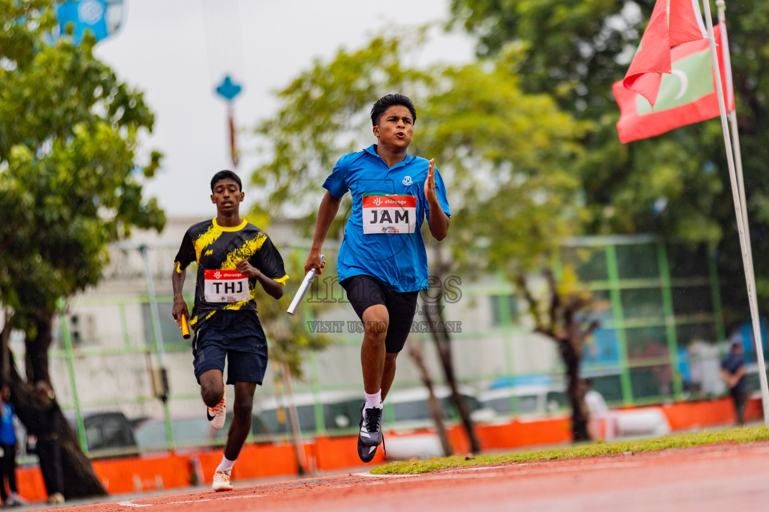 Day 6 of Inter-school Athletics Championship 2025 held in Ekuveni Synthetic Track, Male', Maldives on Sunday, 12th October 2025. Photos by: Areef Adam / Images.mv