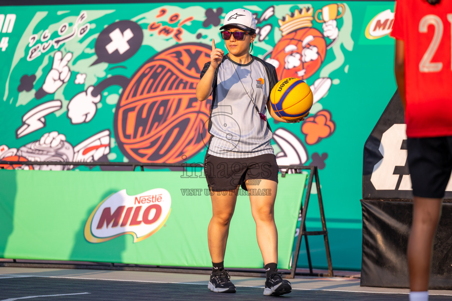 Day 2 of MILO Ramadan 3x3 Challenge 2024 was held in Ekuveni Outdoor Basketball Court at Male', Maldives on Wednesday, 13th March 2024.
Photos: Ismail Thoriq / images.mv