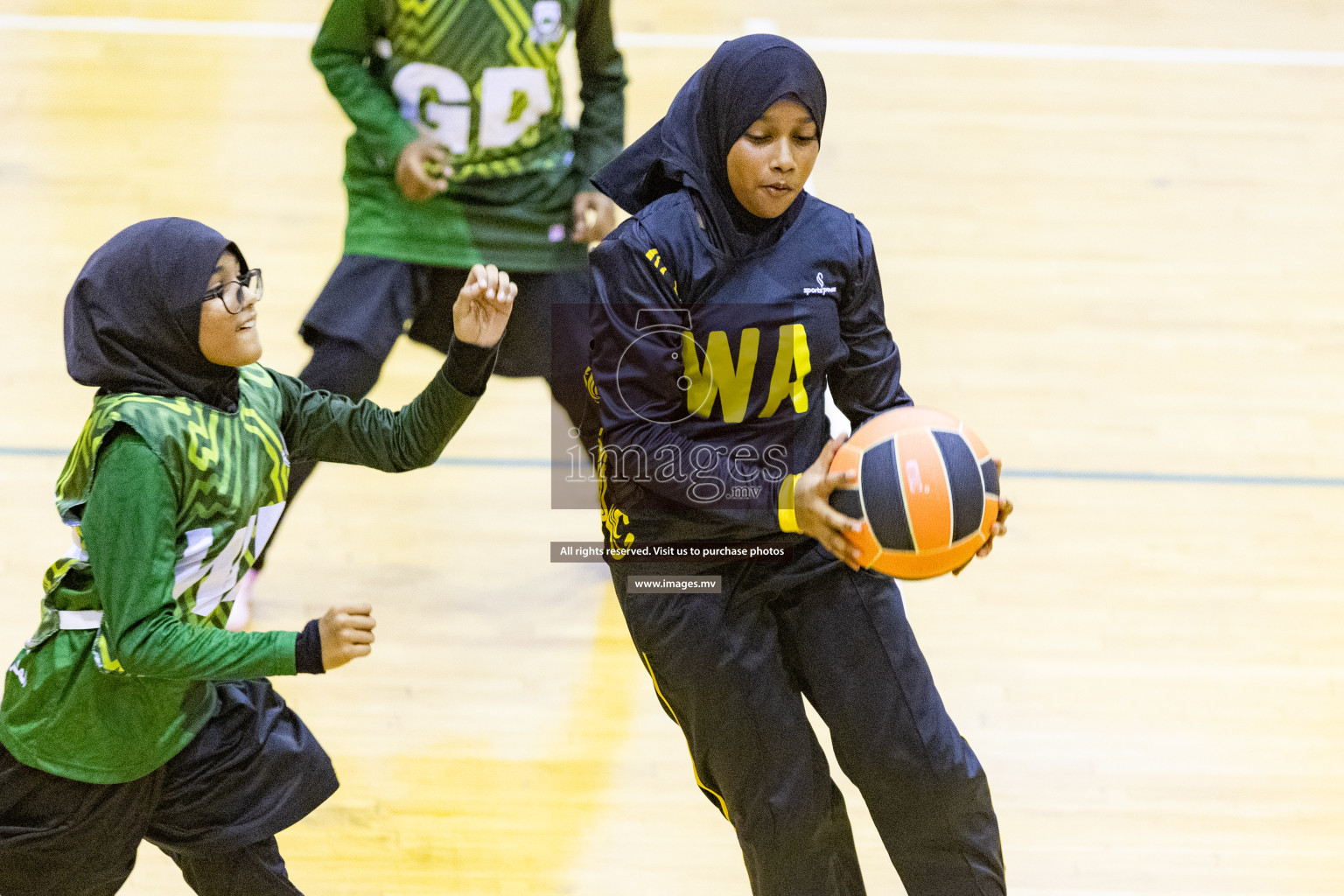 24th Interschool Netball Tournament 2023 was held in Social Center, Male', Maldives on 27th October 2023. Photos: Nausham Waheed / images.mv