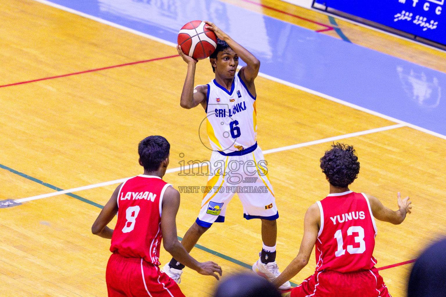 Maldives vs SriLanka in Day 1 of Under 16 Asian Cup SABA Qualifiers 2025 was held in Social Center, Male', Maldives on 12th June 2025. Photos: Nausham Waheed / images.mv