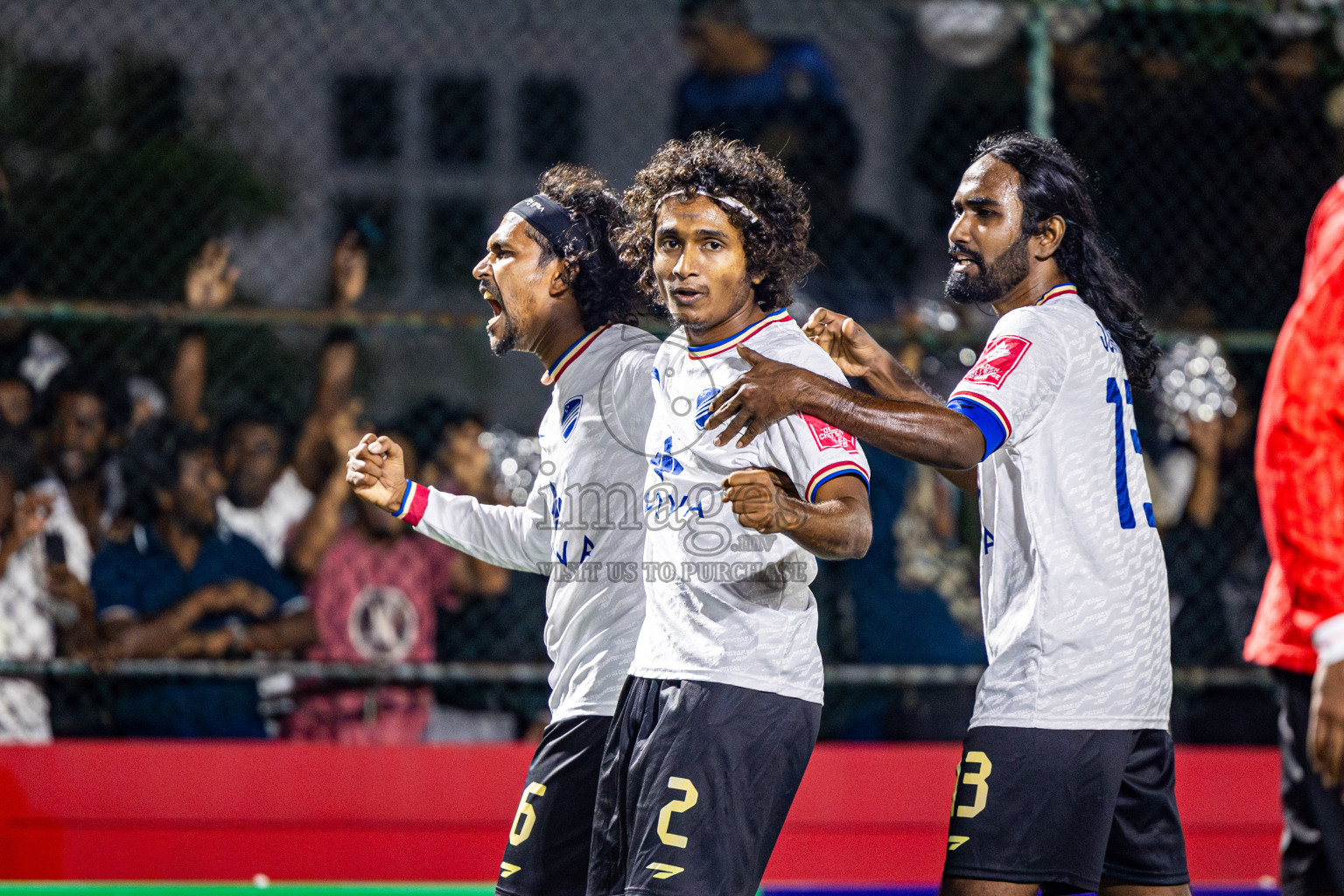 DH Maaenboodhoo vs DH Kudahuvadhoo in Dhaalu Atoll Finals in Day 25 of Golden Futsal Challenge 2025 was held on Wednesday , 28th January 2025, in Hulhumale', Maldives. Photos: Nausham Waheed / images.mv