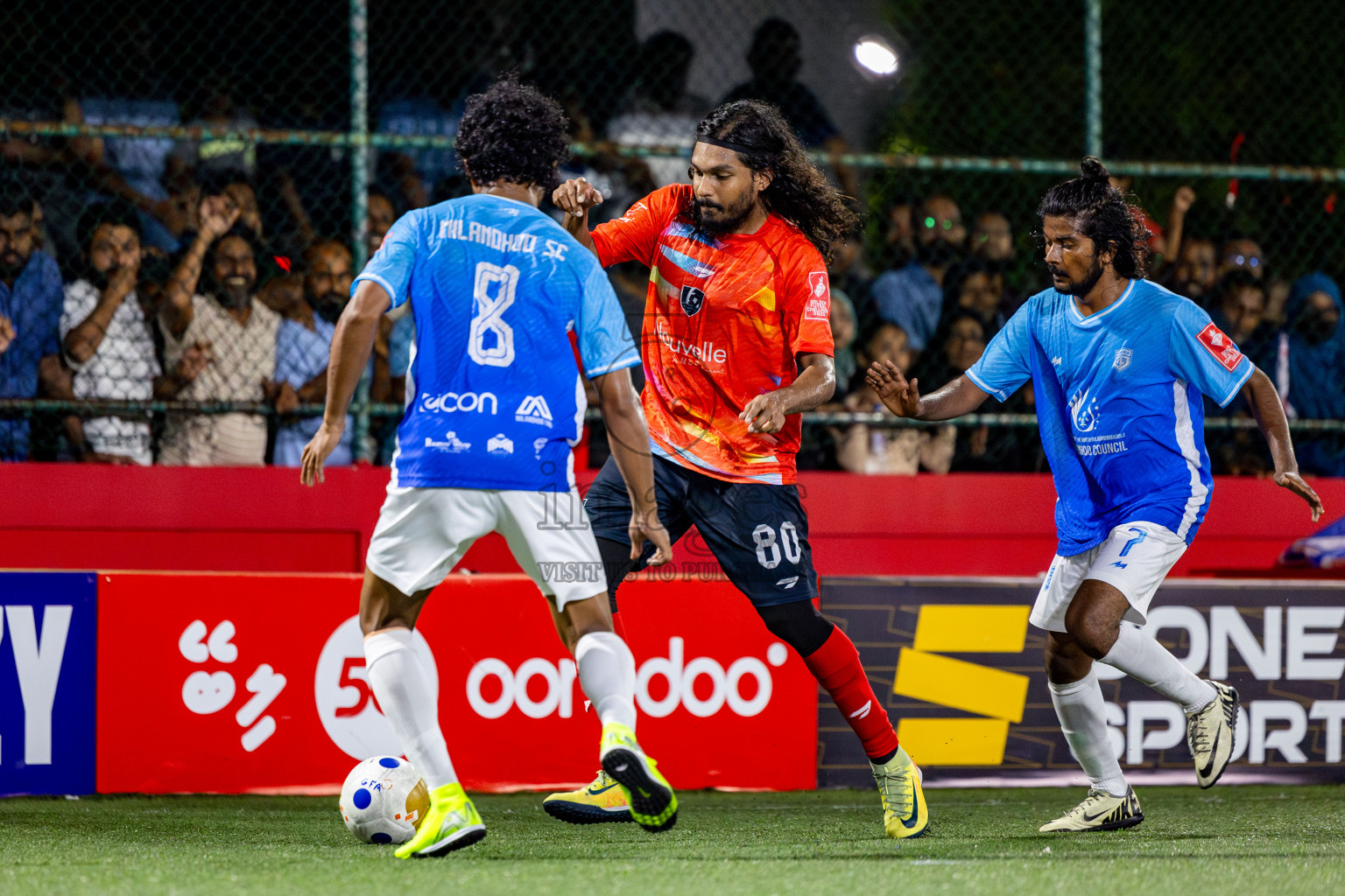 Sh Kanditheemu vs Sh Milandhoo in Day 11 of Golden Futsal Challenge 2025 was held on Wednesday, 15th January 2025, in Hulhumale', Maldives Photos: Nausham Waheed / images.mv