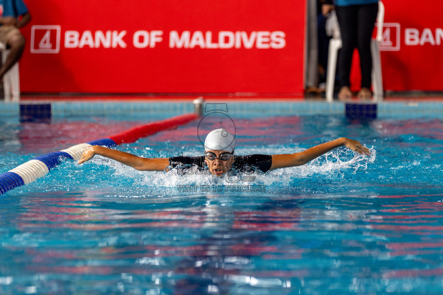 Day 3 of National Swimming Competition 2024 held in Hulhumale', Maldives on Sunday, 15th December 2024. Photos: Hassan Simah / images.mv