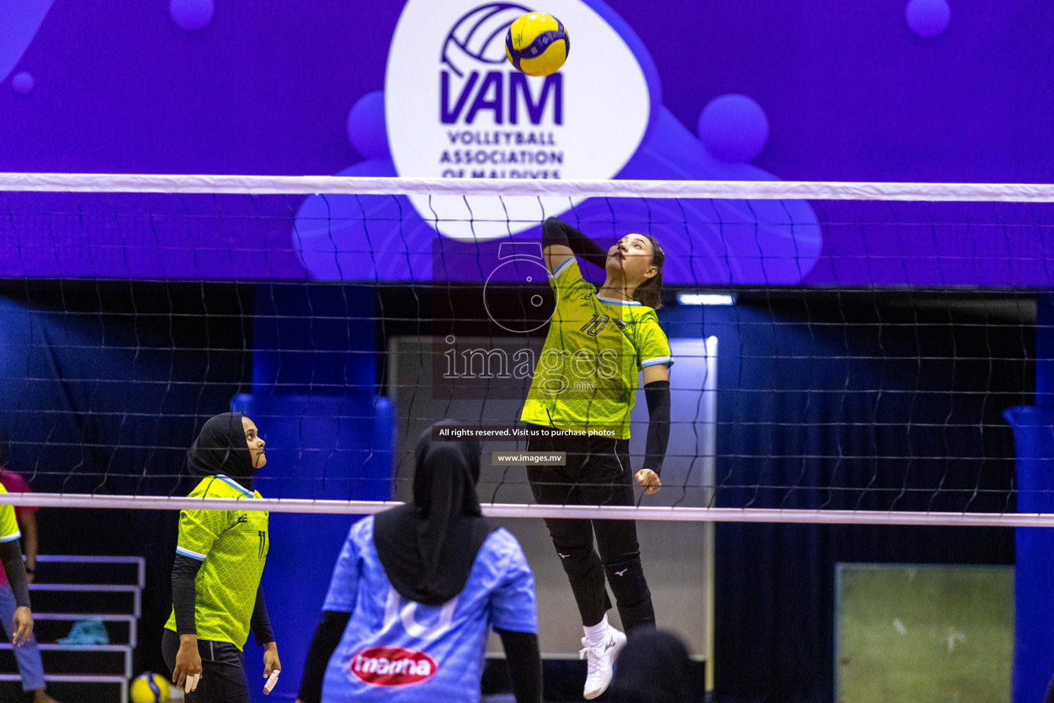 Volleyball Association Cup 2022-Women's Division-Match Day 5 was held in Male', Maldives on Friday, 27th May 2022 at Social Center Indoor Hall Photos By: Ismail Thoriq/images.mv