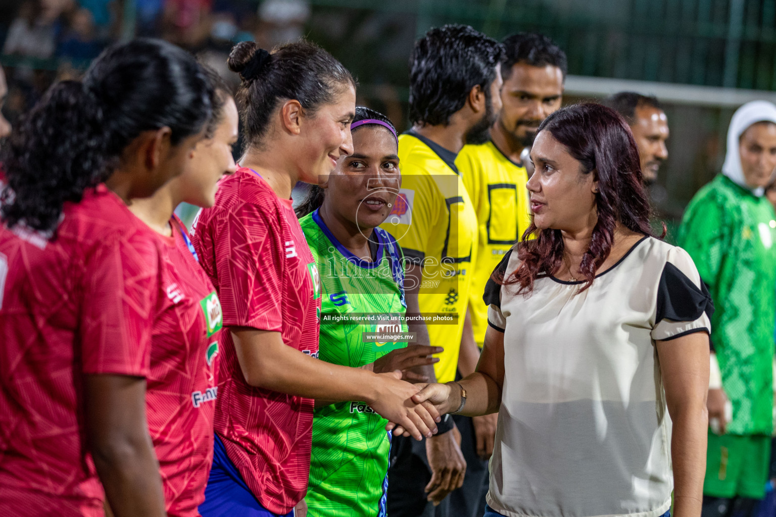 MPL vs Police Club in the Semi Finals of 18/30 Women's Futsal Fiesta 2021 held in Hulhumale, Maldives on 14th December 2021. Photos: Ismail Thoriq / images.mv