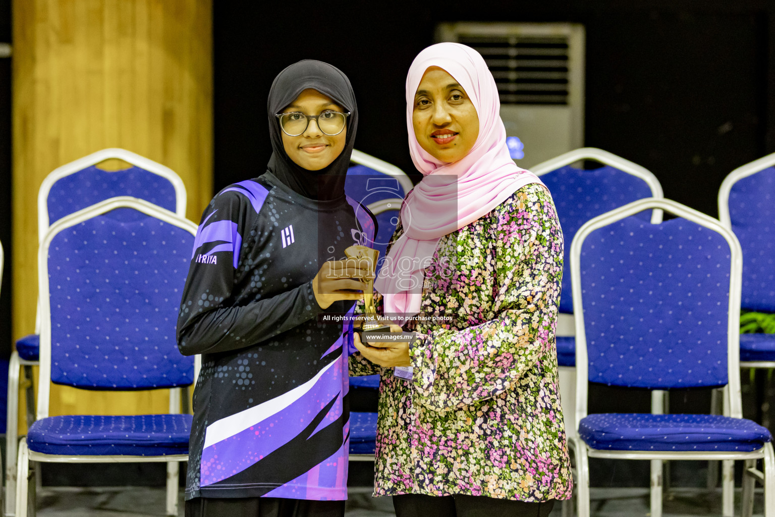 Day 8 of 24th Interschool Netball Tournament 2023 was held in Social Center, Male', Maldives on 3rd November 2023. Photos: Hassan Simah, Nausham Waheed / images.mv