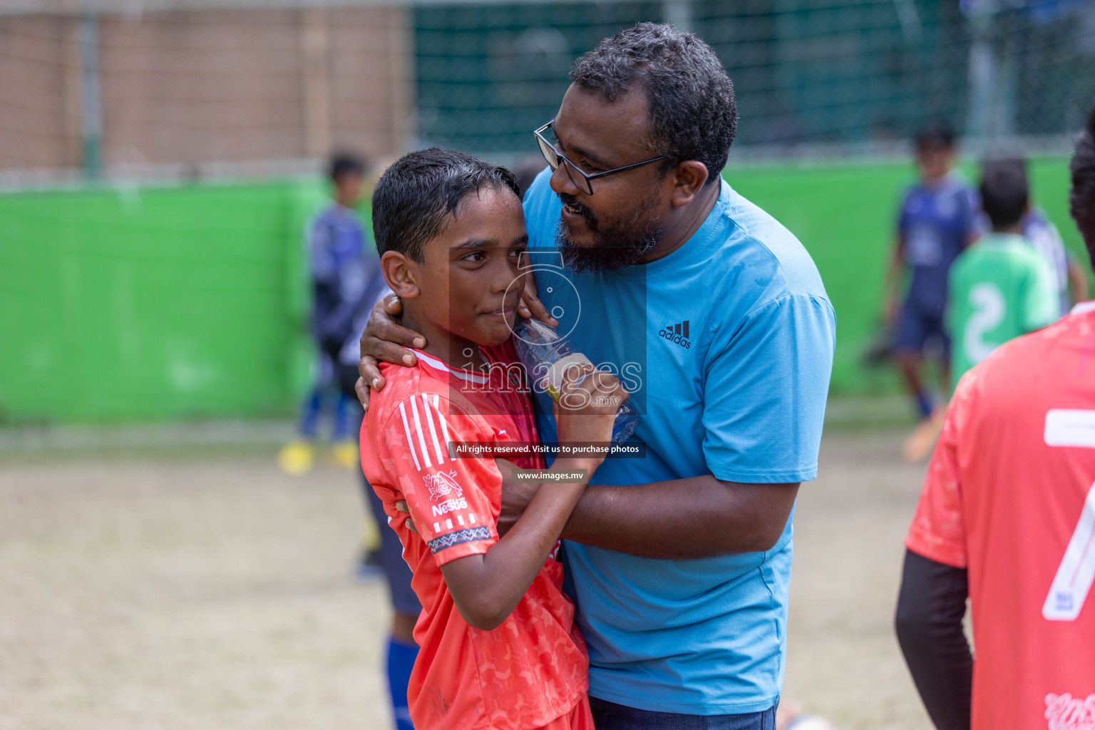 Day 2 of Nestle kids football fiesta, held in Henveyru Football Stadium, Male', Maldives on Thursday, 12th October 2023 Photos: Shuu Abdul Sattar / mages.mv