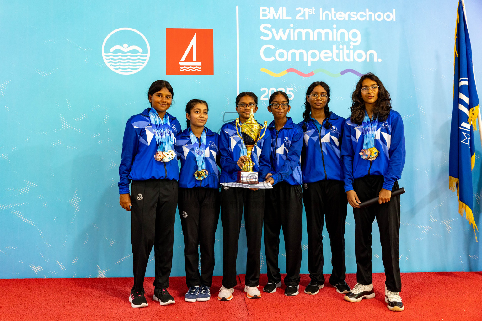 Closing Ceremony of BML 21st Interschool Swimming Competition 2025 .was held in Hulhumale' Swimming Pool, Hulhumale', Maldives on Saturday, 18th October 2025. 
Photos: Hassan Simah / images.mv