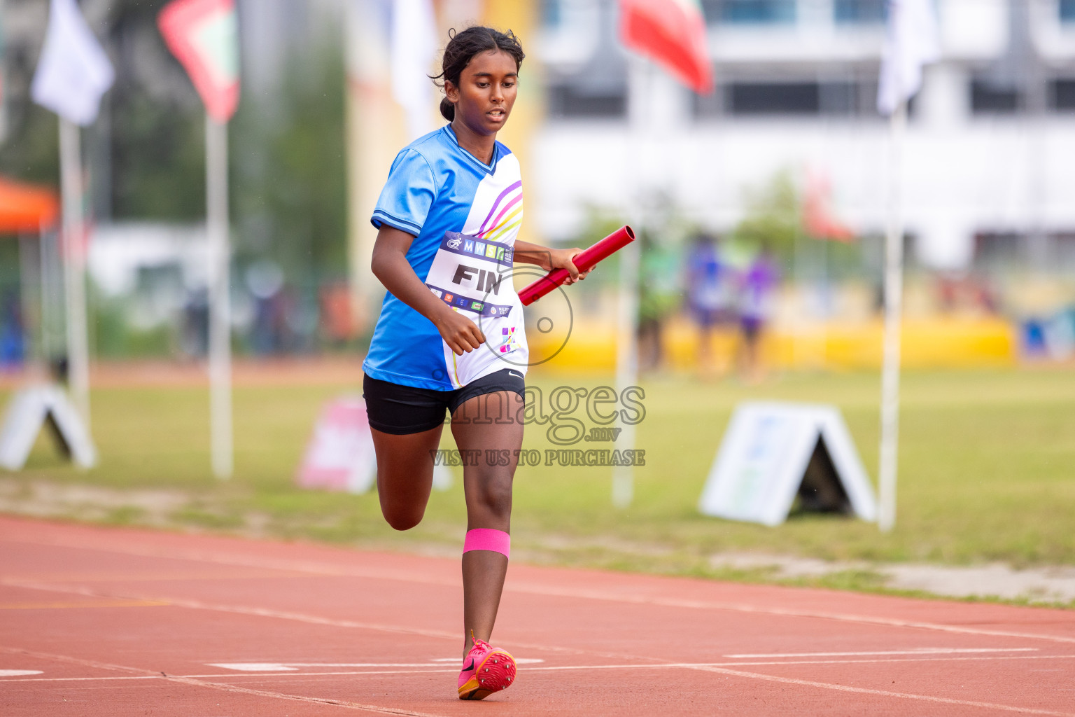 Day 5 of MWSC Interschool Athletics Championships 2024 held in Hulhumale Running Track, Hulhumale, Maldives on Wednesday, 13th November 2024. Photos by: Raif Yoosuf / Images.mv