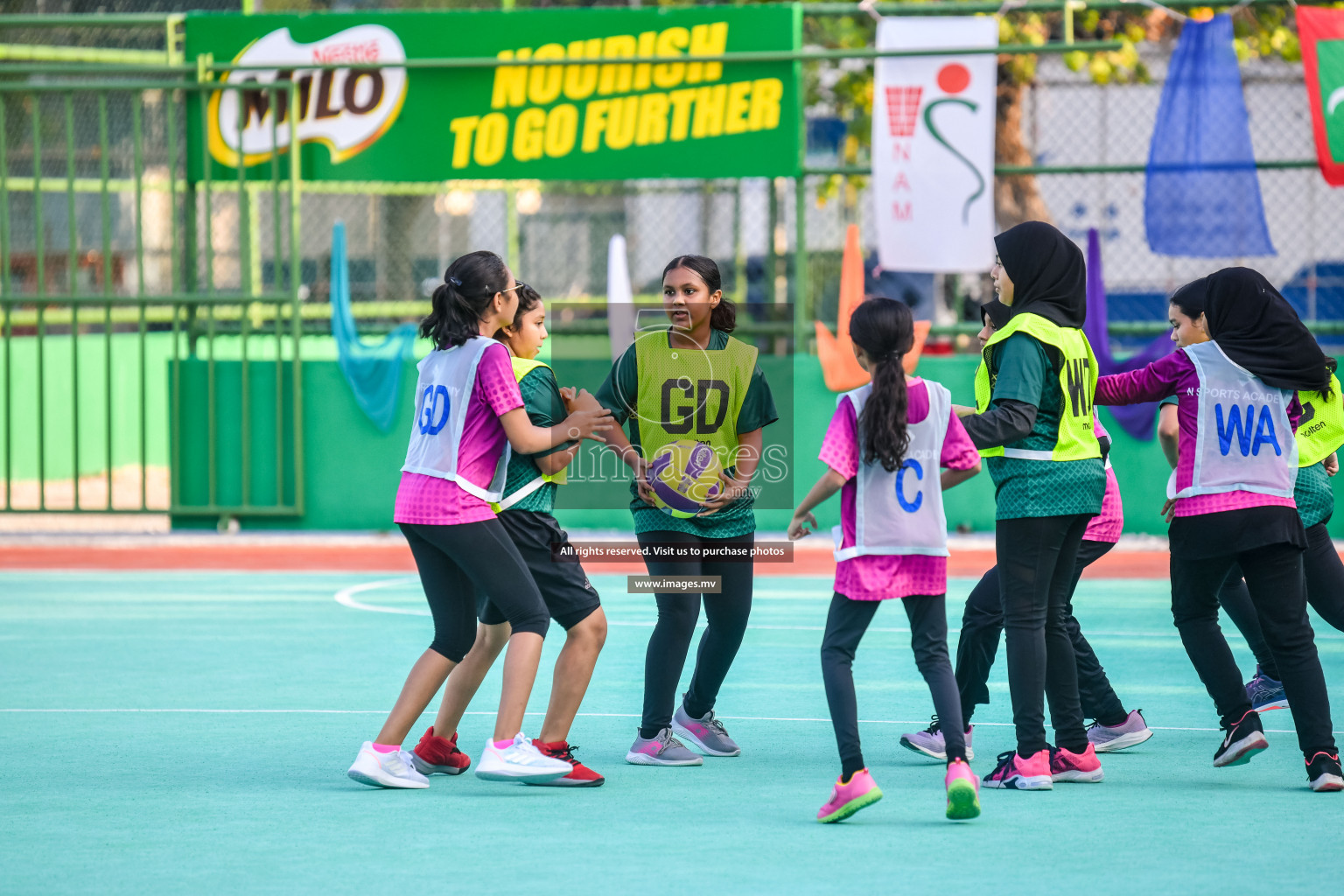 Day 8 of Junior Netball Championship 2022 on 11th March 2022 held in Male', Maldives. Photos by Nausham Waheed