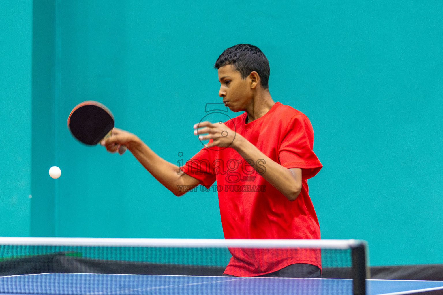 Day 3 of Interschool Table Tennis Tournament 2025 held at Male' TT Hall, Male', Maldives on Saturday, 17th May 2025. Photos By: Mohamed Mahfooz Moosa / images.mv