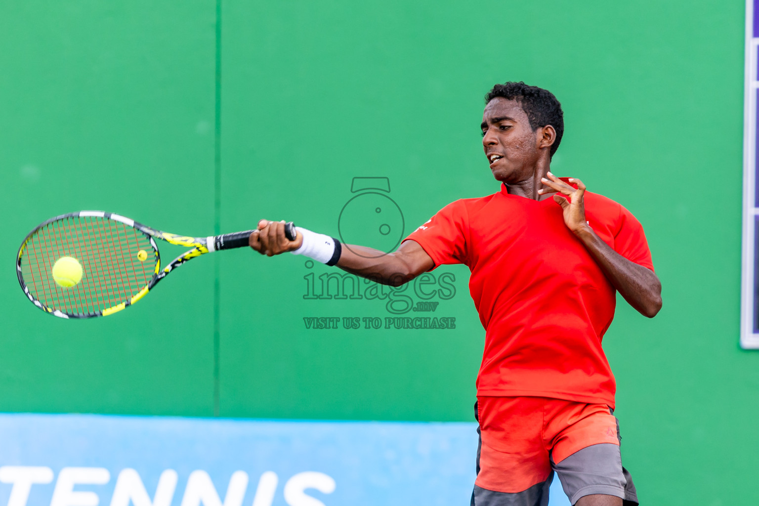 Day 7 of ATF Maldives Junior Open Tennis was held in Male' Tennis Court, Male', Maldives on Wednesday, 18th December 2024. Photos: Nausham Waheed/ images.mv