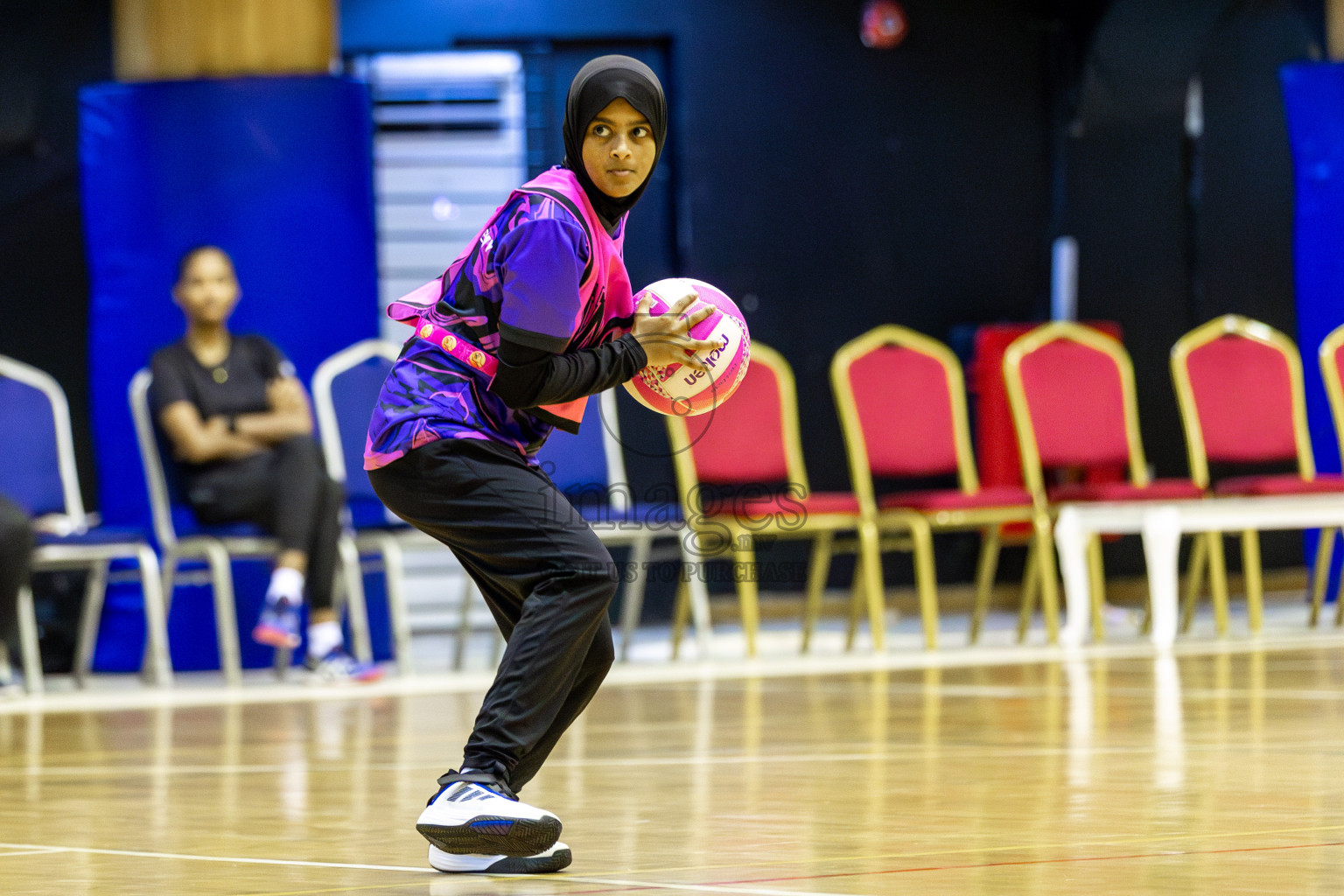 Fionti SA vs N Sports Academy in Day 6  of 3rd Netball Junior Championship, held at Social Center on Friday 24th January 2025 . Photos: Shuu Abdul Sattar / images.mv