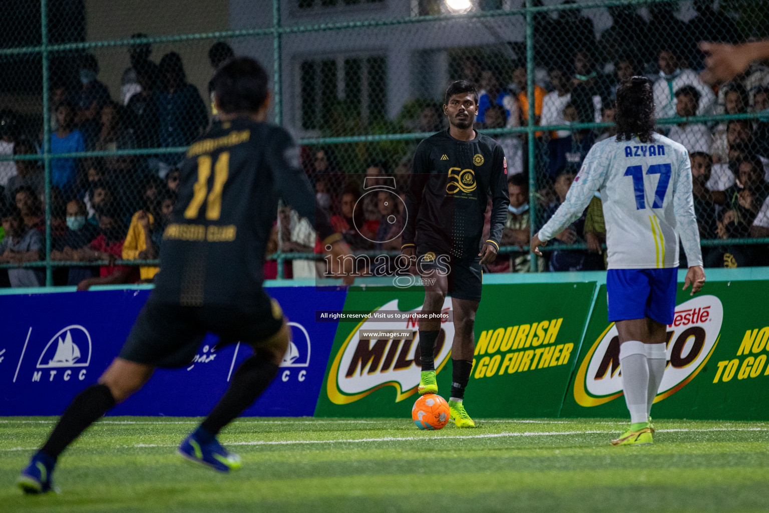 Prison Club vs MACL in the Quarter Finals of Club Maldives 2021 held at Hulhumale;, on 12th December 2021 Photos: Ismail Thoriq / images.mv