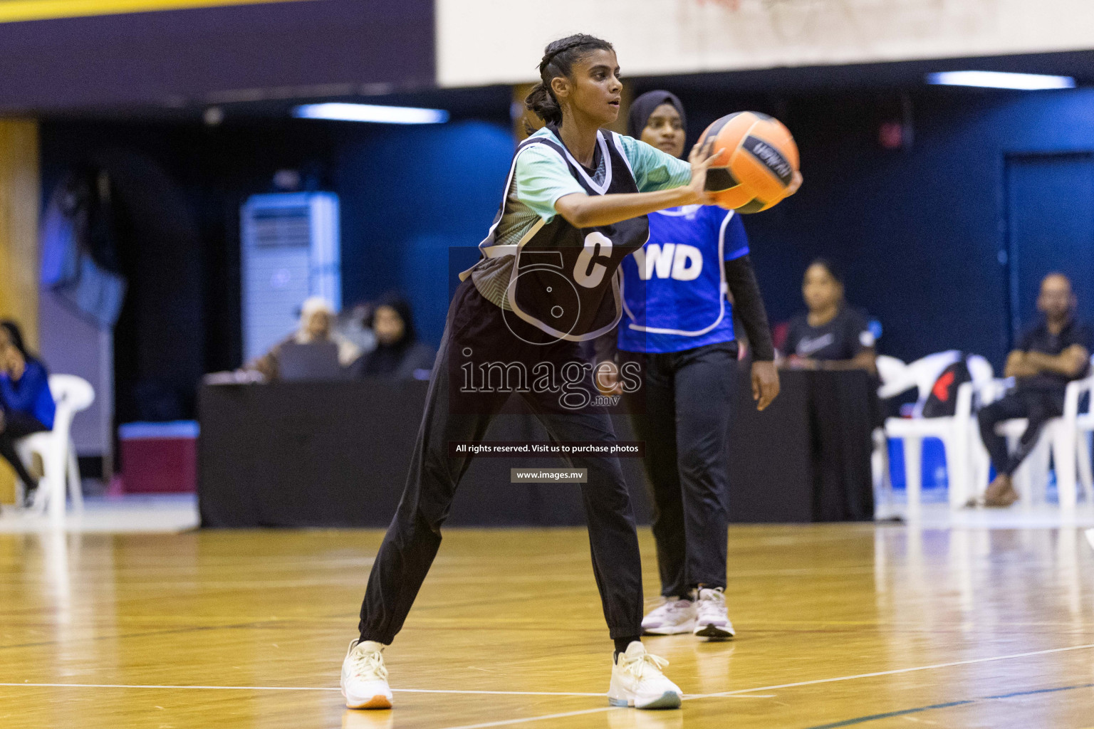 Day 9 of 24th Interschool Netball Tournament 2023 was held in Social Center, Male', Maldives on 4th November 2023. Photos: Nausham Waheed / images.mv