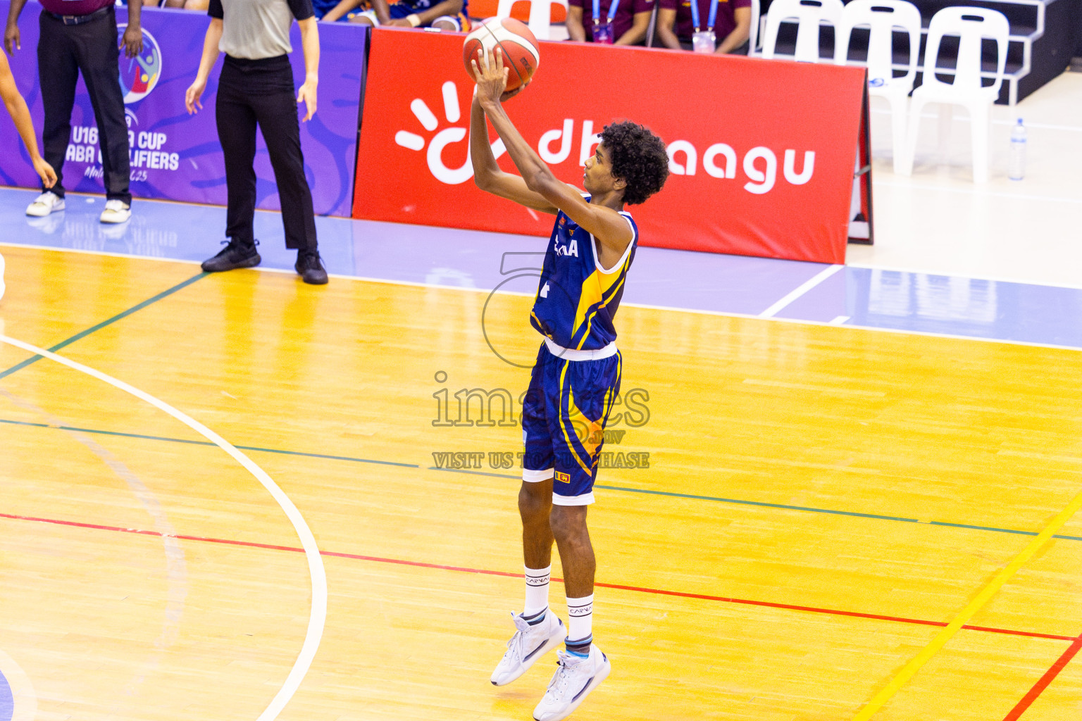 Sri Lanka vs Bangladesh in Day 2 of Under 16 Asian Cup SABA Qualifiers 2025 was held in Social Center, Male', Maldives on Friday, 13th June 2025. Photos: Nausham Waheed / images.mv