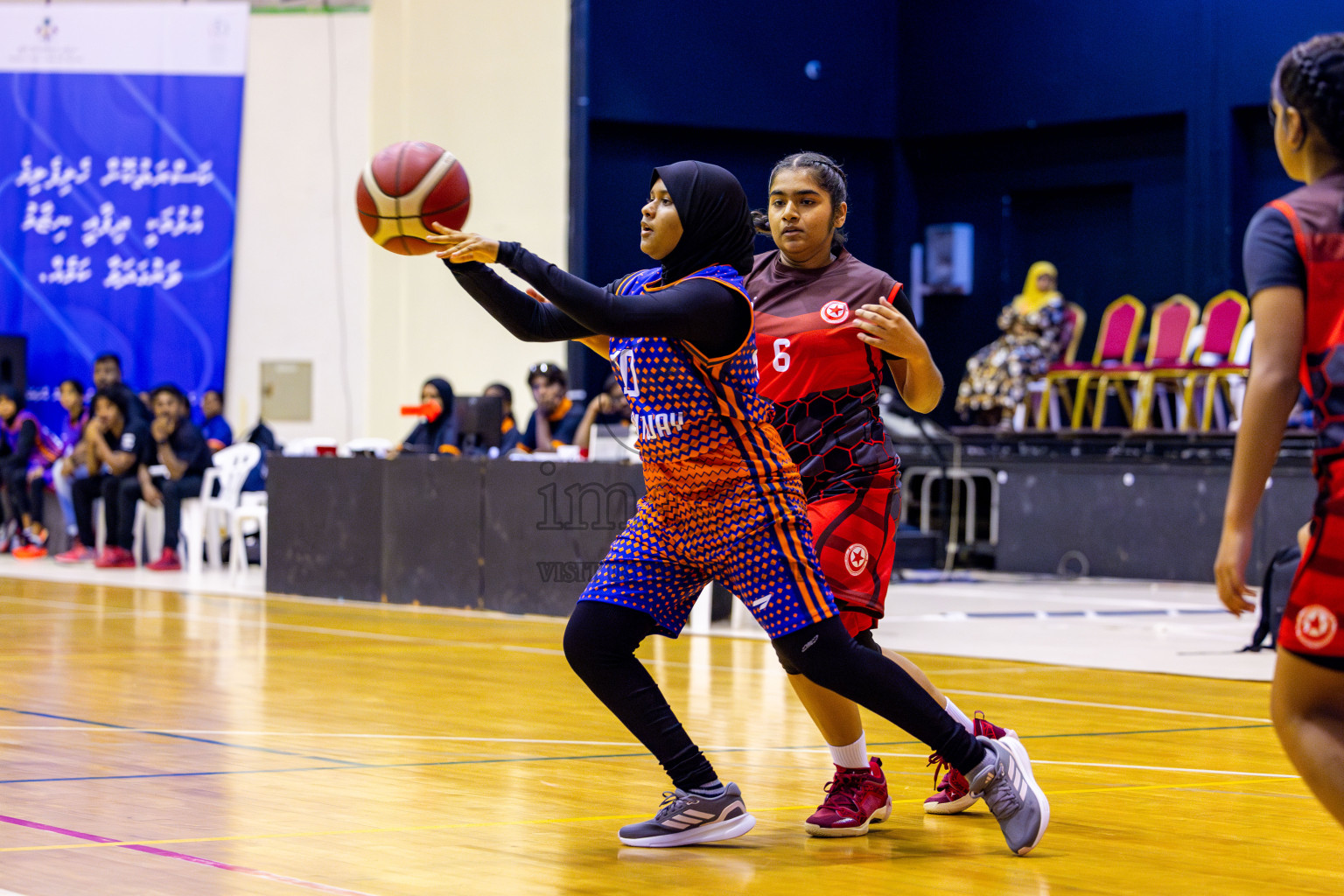 Iskandhar School vs Brightway International School in day 8 of Junior Championship 2024 was held in Social Center, Male', Maldives on Tuesday, 19th November 2024. Photos: Nausham Waheed / images.mv