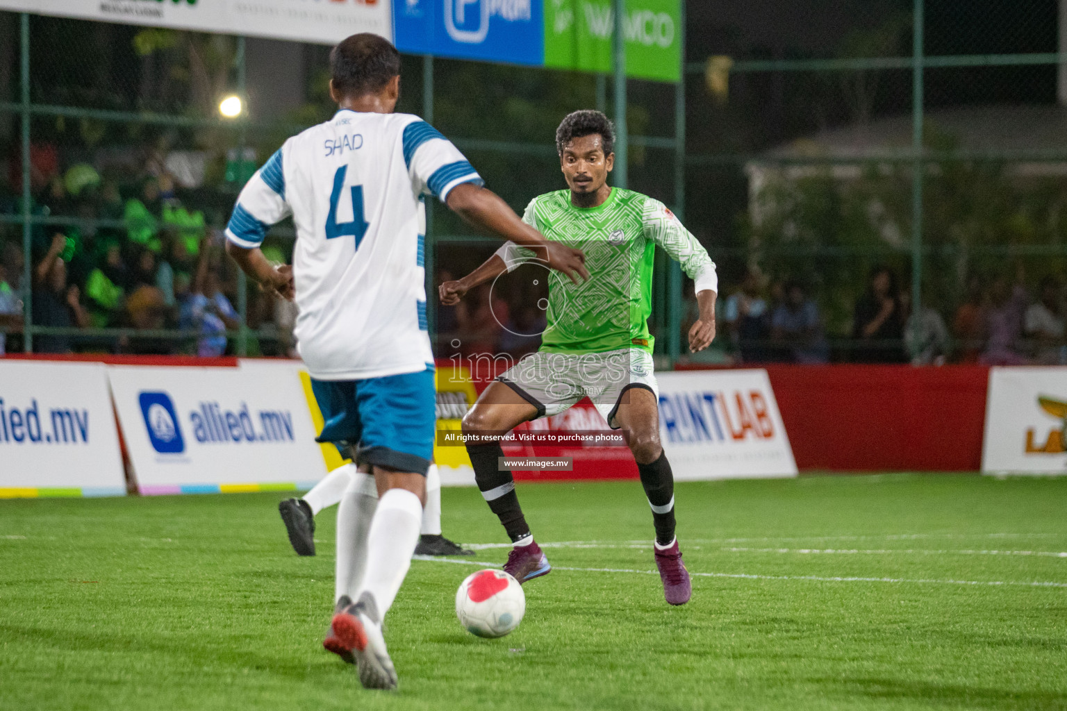 Club AVSEC vs TEAM DJA in Club Maldives Cup 2022 was held in Hulhumale', Maldives on Sunday, 9th October 2022. Photos: Hassan Simah / images.mv