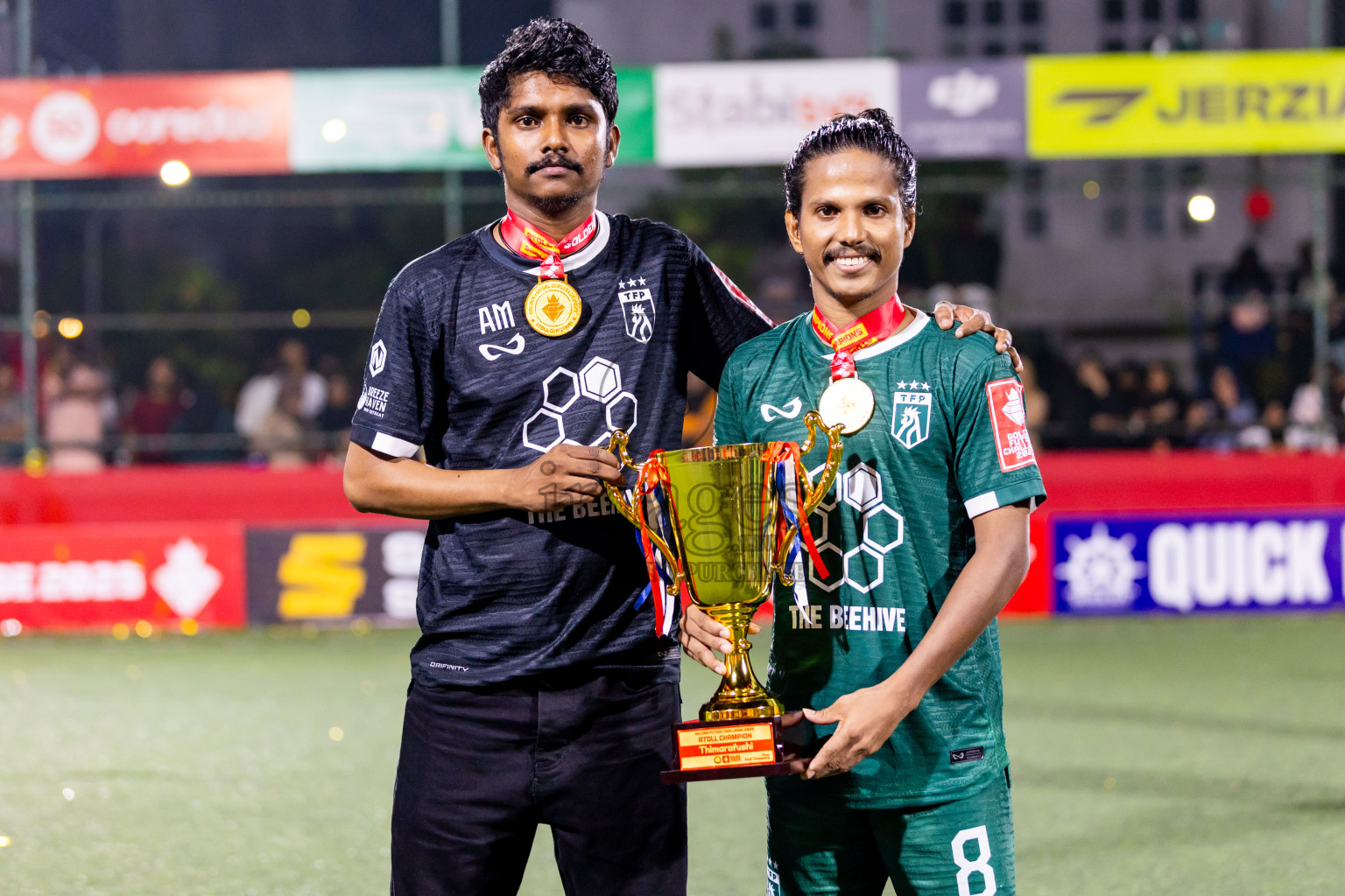 Th Thimarafushi vs Th Hirilandhoo in Thaa Atoll Finals Day 26 of Golden Futsal Challenge 2025 was held on Thursday , 30th January 2025, in Hulhumale', Maldives. Photos: Nausham Waheed / images.mv