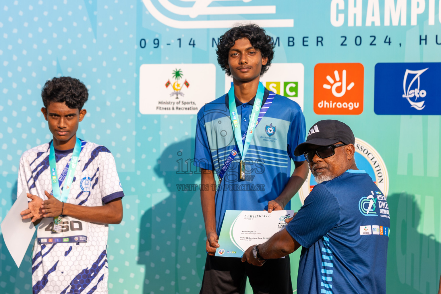 MWSC Interschool Athletics Championships 2024 - Day 3
Day 3 of MWSC Interschool Athletics Championships 2024 held in Hulhumale Running Track, Hulhumale, Maldives on Monday, 11th November 2024. Photos by: Ismail Thoriq / Images.mv