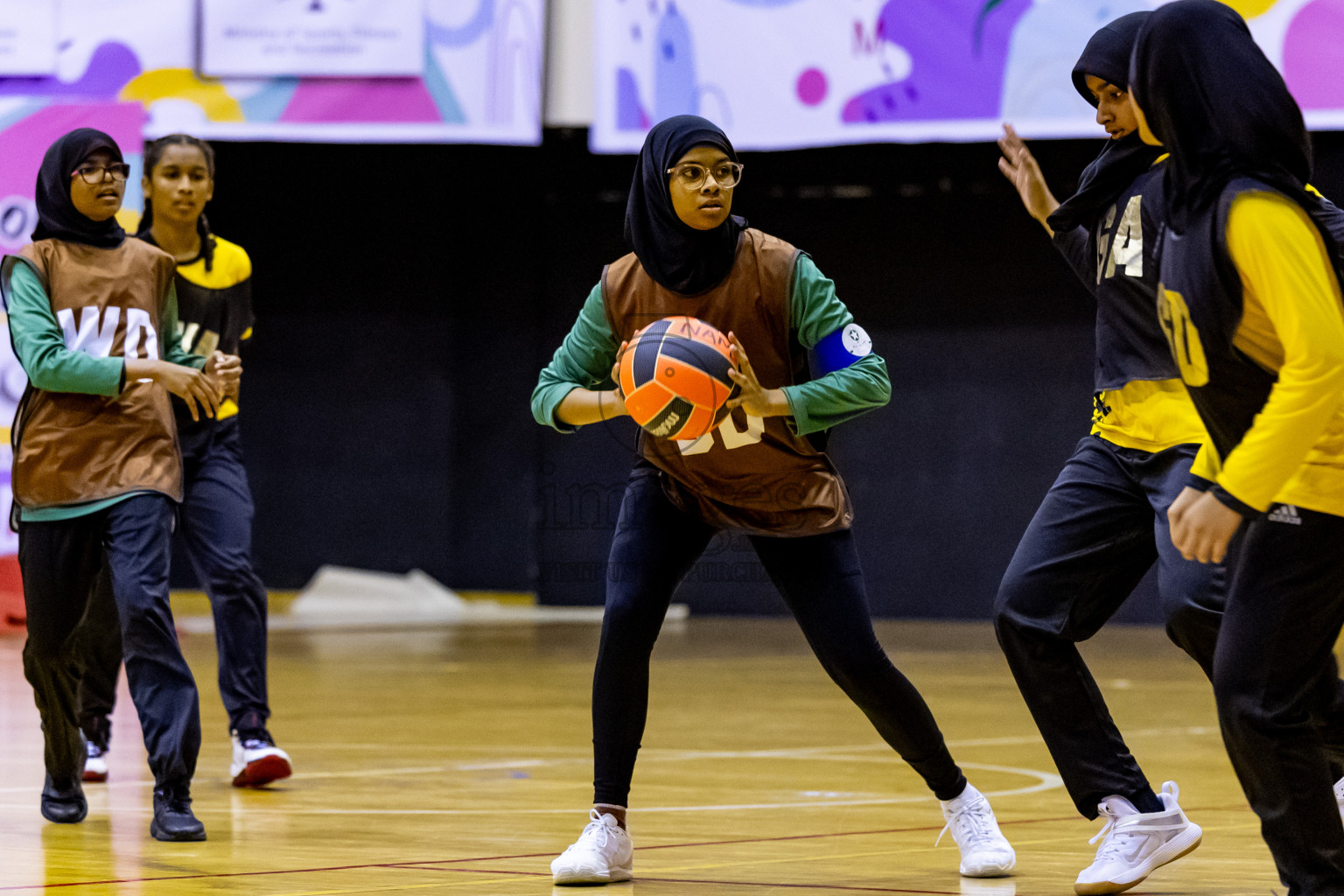 Day 1 of 25th Milo Inter-School Netball Tournament was held in Social Center at Male', Maldives on Thursday, 8th August 2024. Photos: Nausham Waheed / images.mv