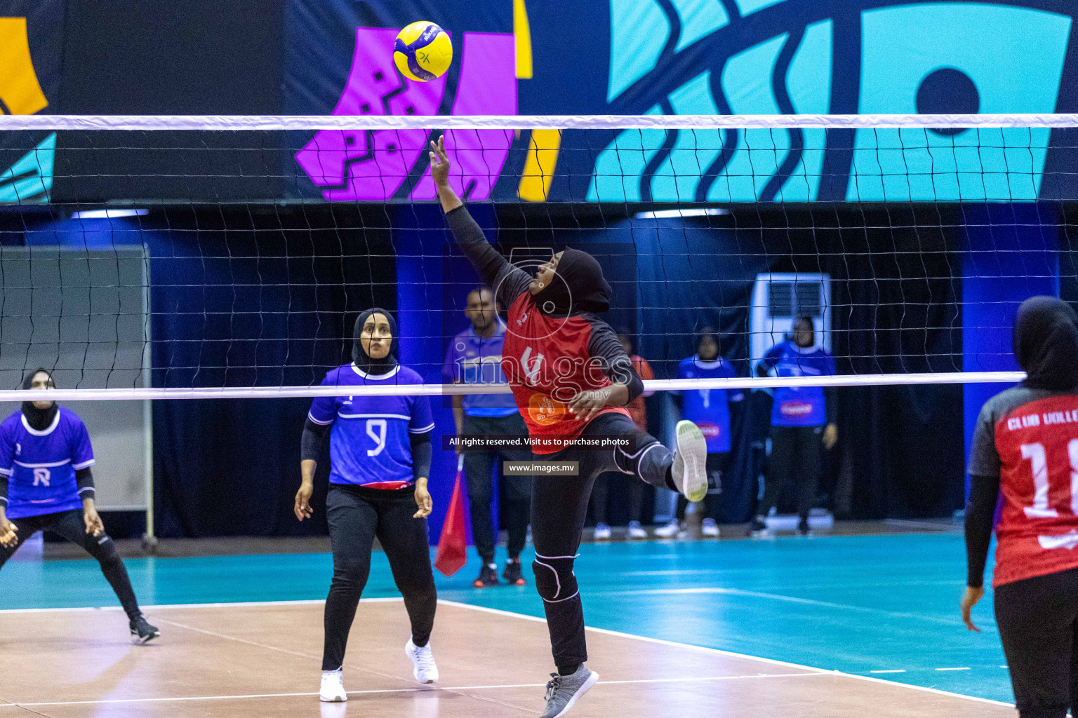 Volleyball Association Cup 2022-Women's Division-Match Day 1 was held in Male', Maldives on Tuesday, 24th May 2022.  Photos By: Ismail Thoriq / images.mv