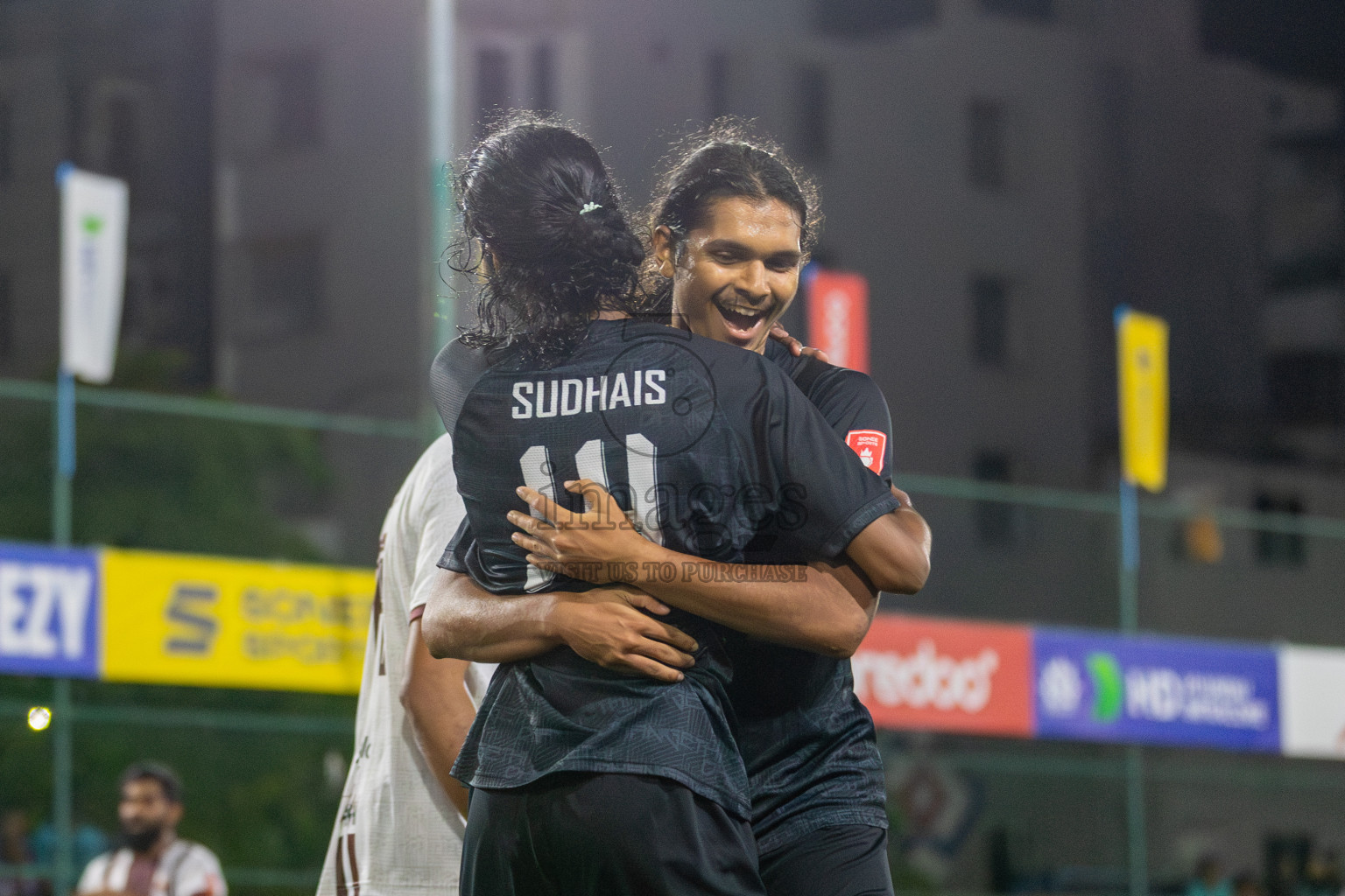 ADh Fenfushi vs ADh Dhangethi in Day 3 of Golden Futsal Challenge 2024 was held on Thursday, 18th January 2024, in Hulhumale', Maldives Photos: Mohamed Mahfooz Moosa / images.mv