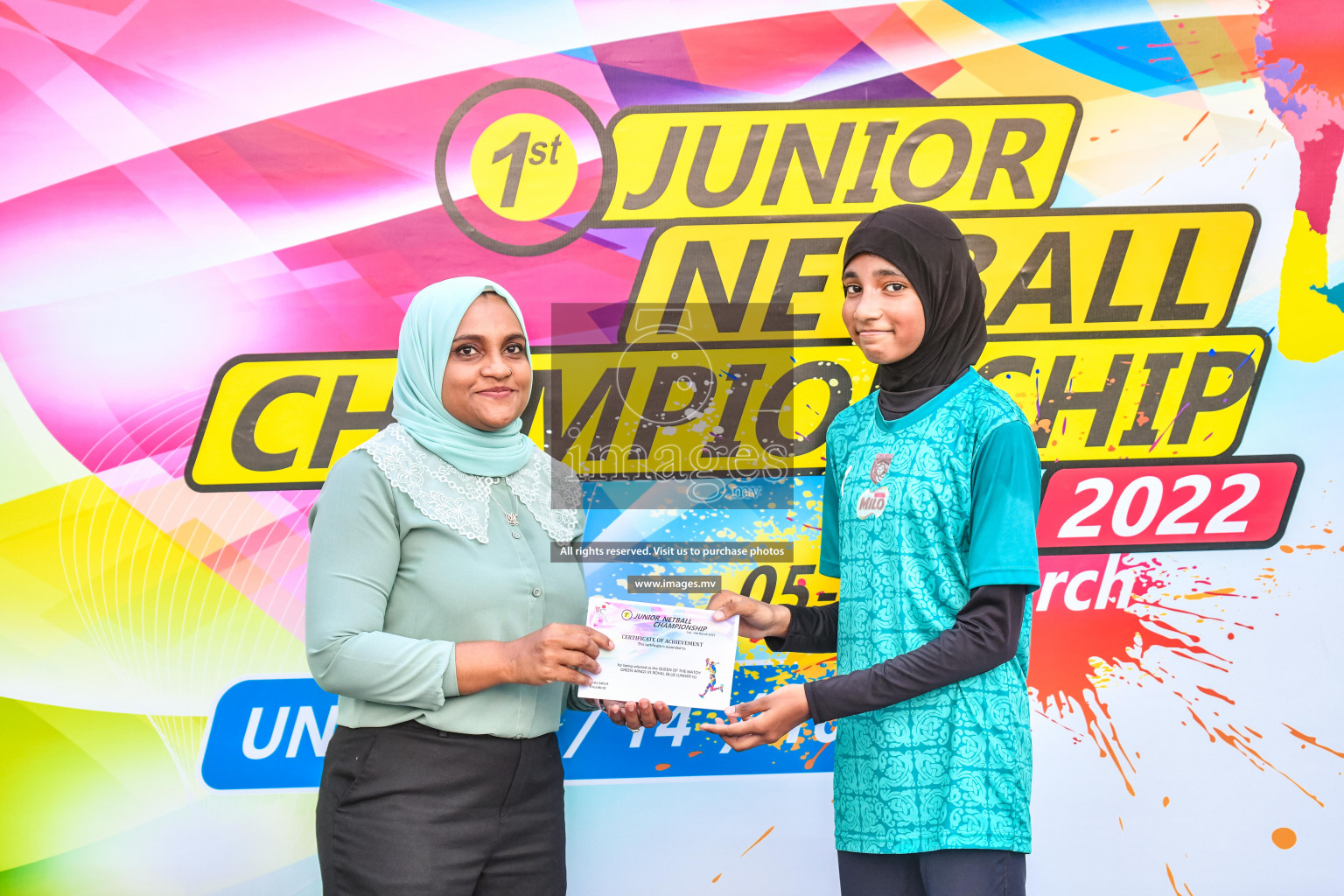 Day 9 of Junior Netball Championship 2022 held in Male', Maldives. Photos by Nausham Waheed