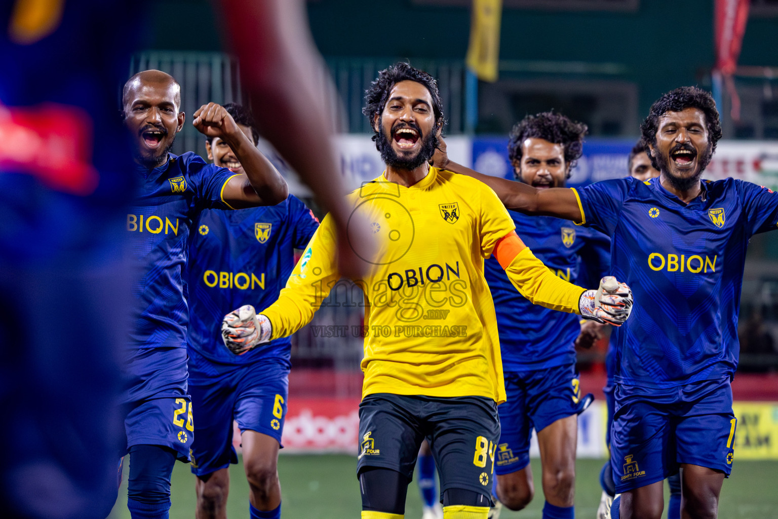 Maafannu VS B. Eydhafushi in Round of 16 on Day 40 of Golden Futsal Challenge 2024 which was held on Tuesday, 27th February 2024, in Hulhumale', Maldives Photos: Hassan Simah / images.mv