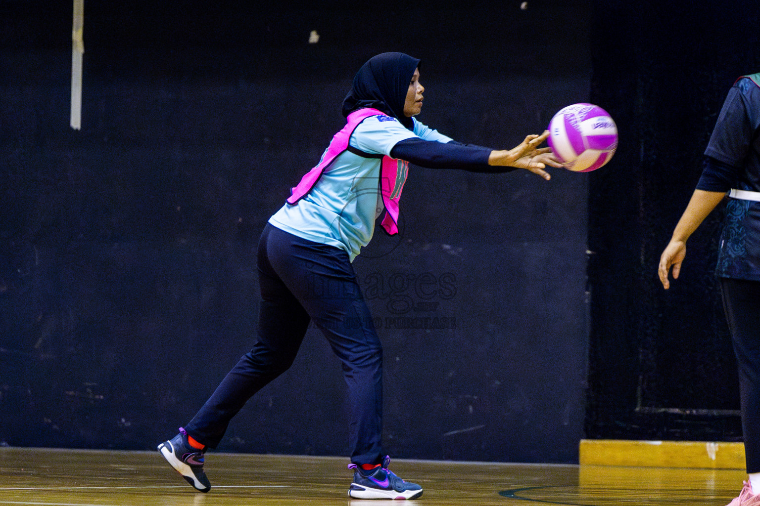 Xenith Sports Club vs MV Netters in Day 10 of National Netball Tournament 2025 held in Social Center at Male', Maldives on Tuesday, 27th May 2025. Photos: Nausham Waheed / images.mv