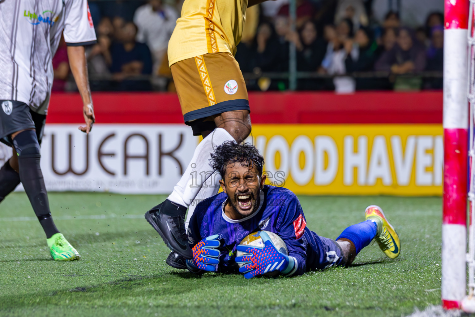 N Holhudhoo vs N Miladhoo in Noonu Atoll Final in Day 24 of Golden Futsal Challenge 2025 was held on Tuesday , 28th January 2025, in Hulhumale', Maldives. Photos: Ismail Thoriq / images.mv