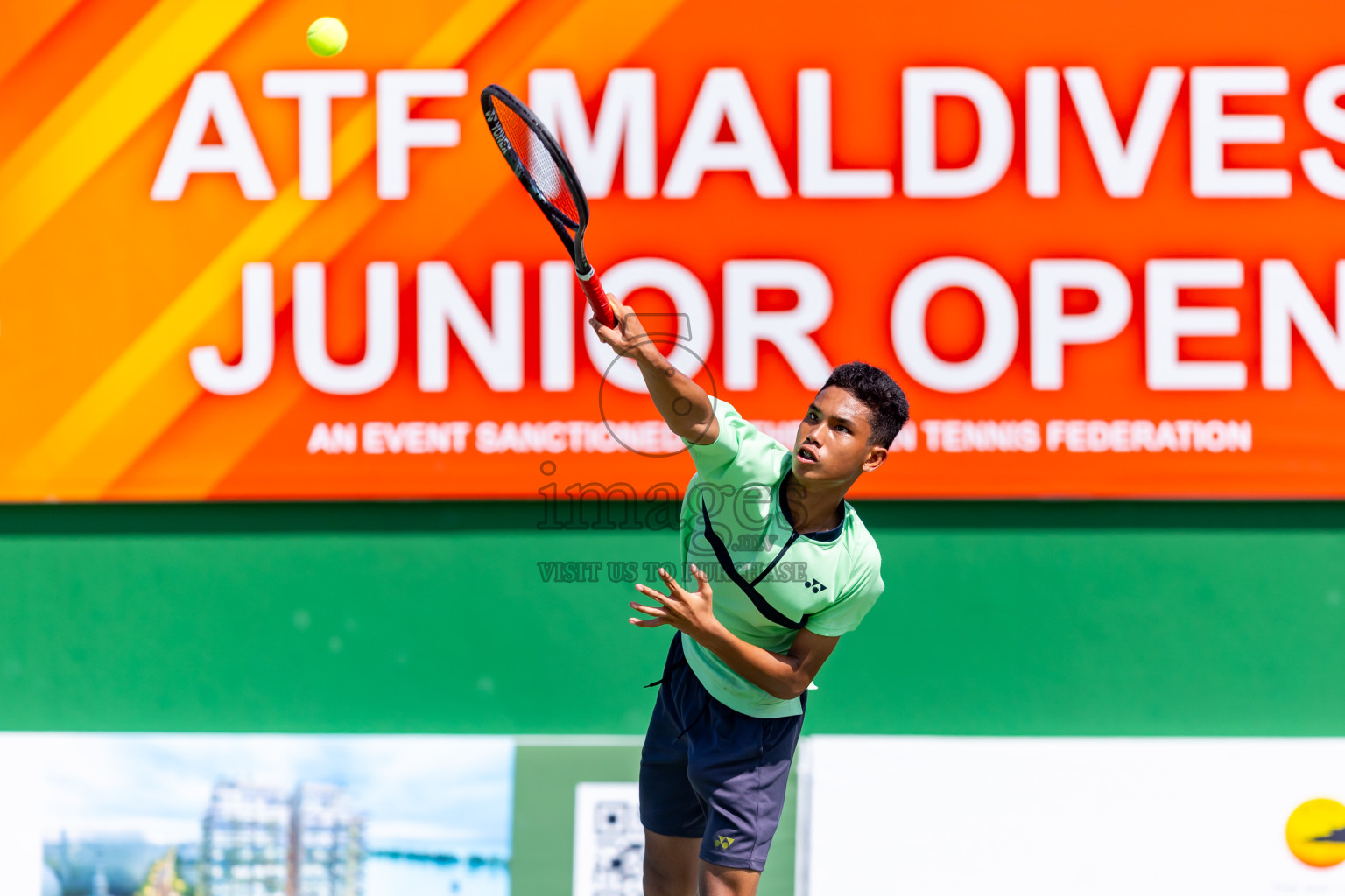 Day 8 of ATF Maldives Junior Open Tennis was held in Male' Tennis Court, Male', Maldives on Thursday, 19th December 2024. Photos: Nausham Waheed/ images.mv