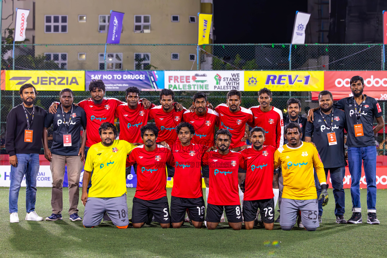 M Mulah VS M Raiymandhoo in Day 25 of Golden Futsal Challenge 2024 was held on Thursday , 8th February 2024 in Hulhumale', Maldives
Photos: Ismail Thoriq / images.mv